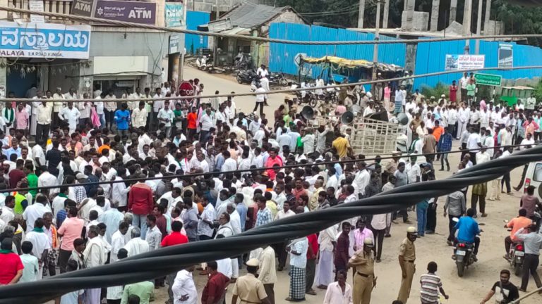 ಕುಣಿಗಲ್ ಬಂದ್ ಗೆ ಬಾರಿ ಬೆಂಬಲ