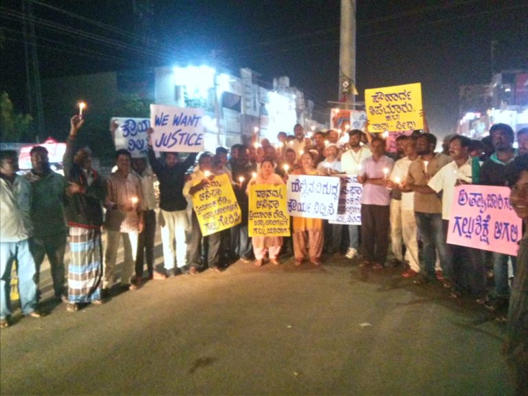 ಅತ್ಯಾಚಾರ: ತಿಪಟೂರಿನಲ್ಲಿ ಕಟ್ಟೆಯೊಡೆದ ಆಕ್ರೋಶ