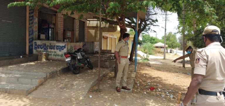 ಲಾಕ್ ಡೌನ್ ನೋಡಿಕೊಳ್ಳಲು ಸುಬಾಹು ಕರೆ ತಂದ ತುಮಕೂರು ಪೊಲೀಸರು!