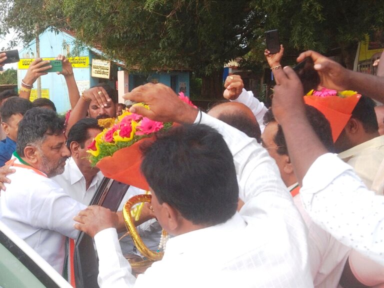 ಜೋಡೋ ಪಾದಯಾತ್ರೆ ಹಿನ್ನಲೆಯಲ್ಲಿ ಸ್ಥಳ ವೀಕ್ಷಿಸಿದ ಡಿ.ಕೆ.ಶಿವಕುಮಾರ್