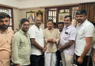 ಶಾಸಕ ಬಾಲಕೃಷ್ಣ ಜತೆ ಮಂಜು ಮಾತುಕತೆ