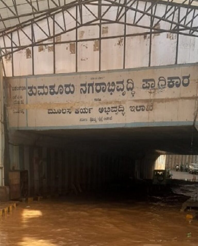 ಮಳೆ: ಈಜುಕೊಳವಾದ ತುಮಕೂರು